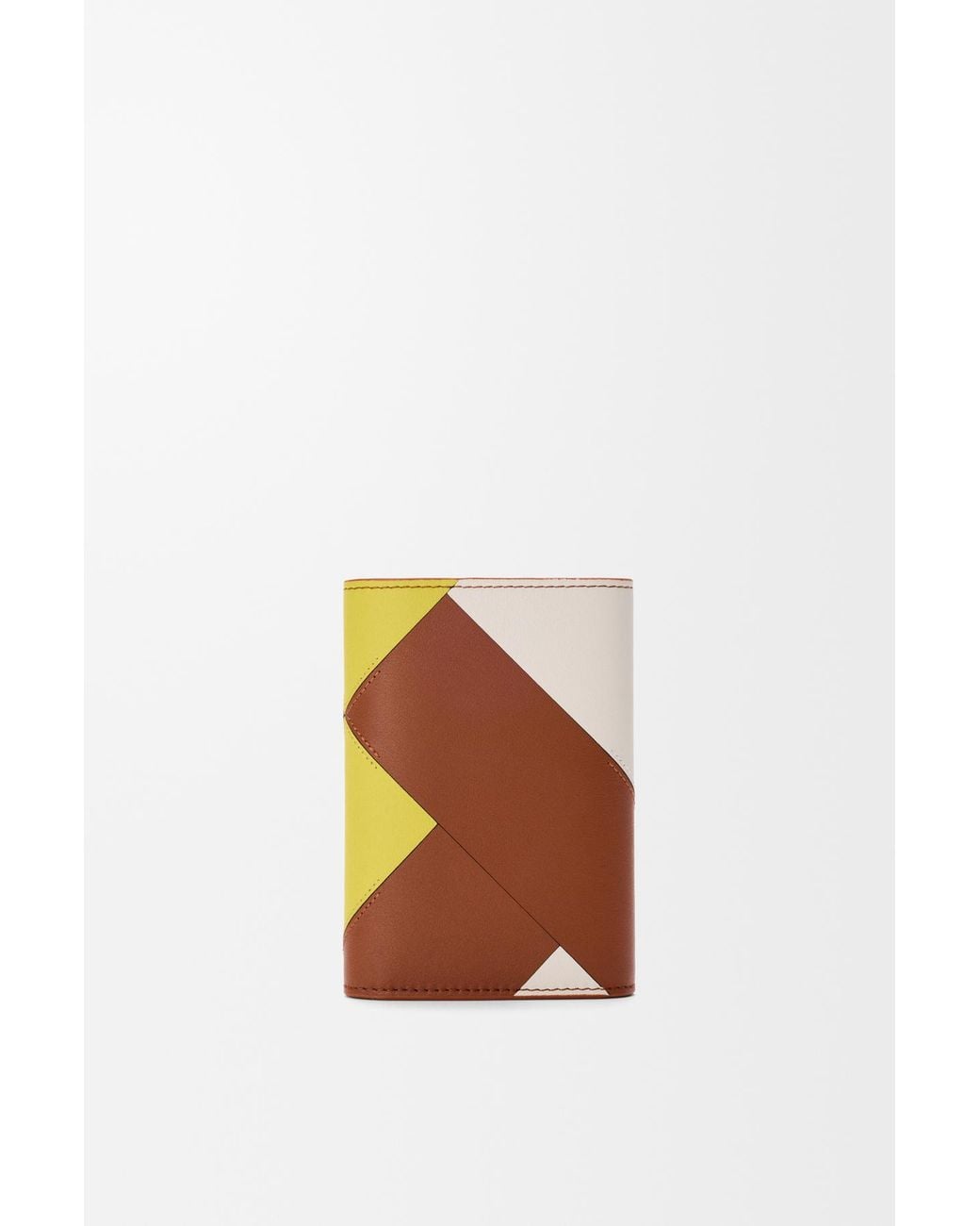 Loewe Orange Anagram Small Vertical Wallet