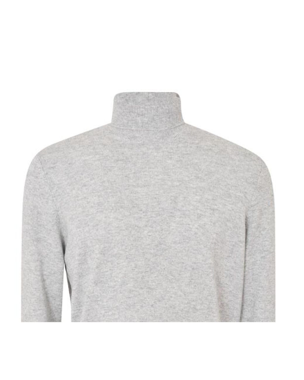 Brunello Cucinelli Gray Turtleneck Jumper for men