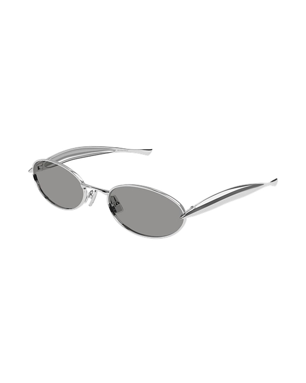 Bottega Veneta White Eyewear Oval Frame Sunglasses for men