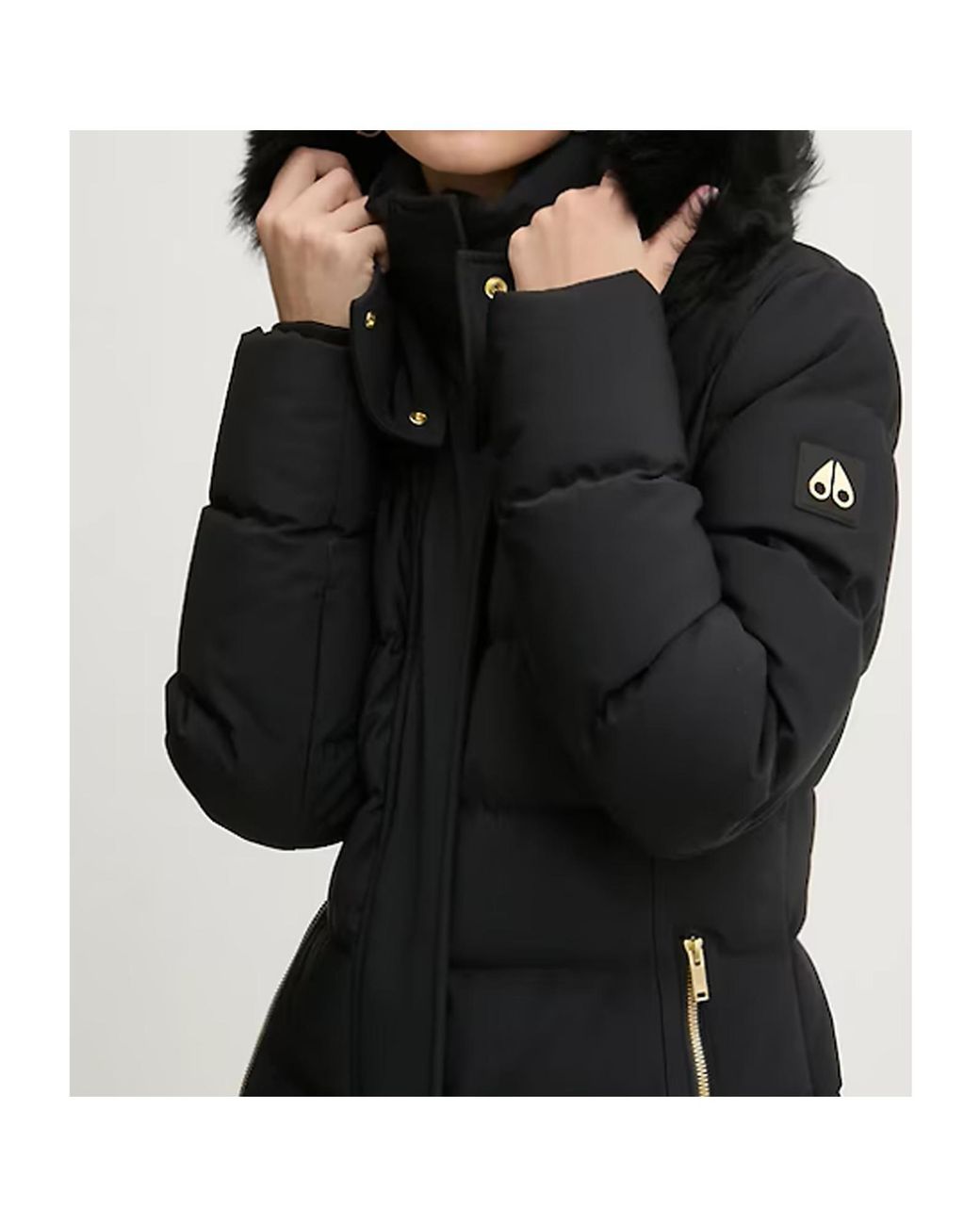 Moose Knuckles Blue Jocada High-Neck Coat