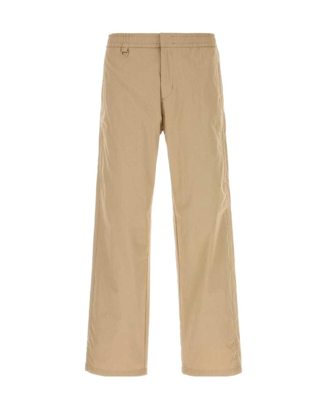 Herno Natural Laminar Elastic-Waist Straight-Leg Pants for men