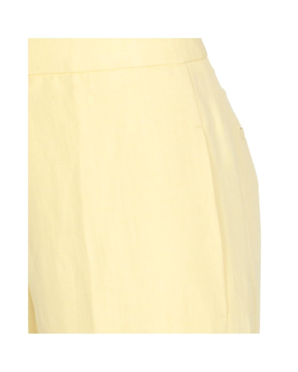 Fabiana Filippi Yellow High Waist Straight-Leg Trousers