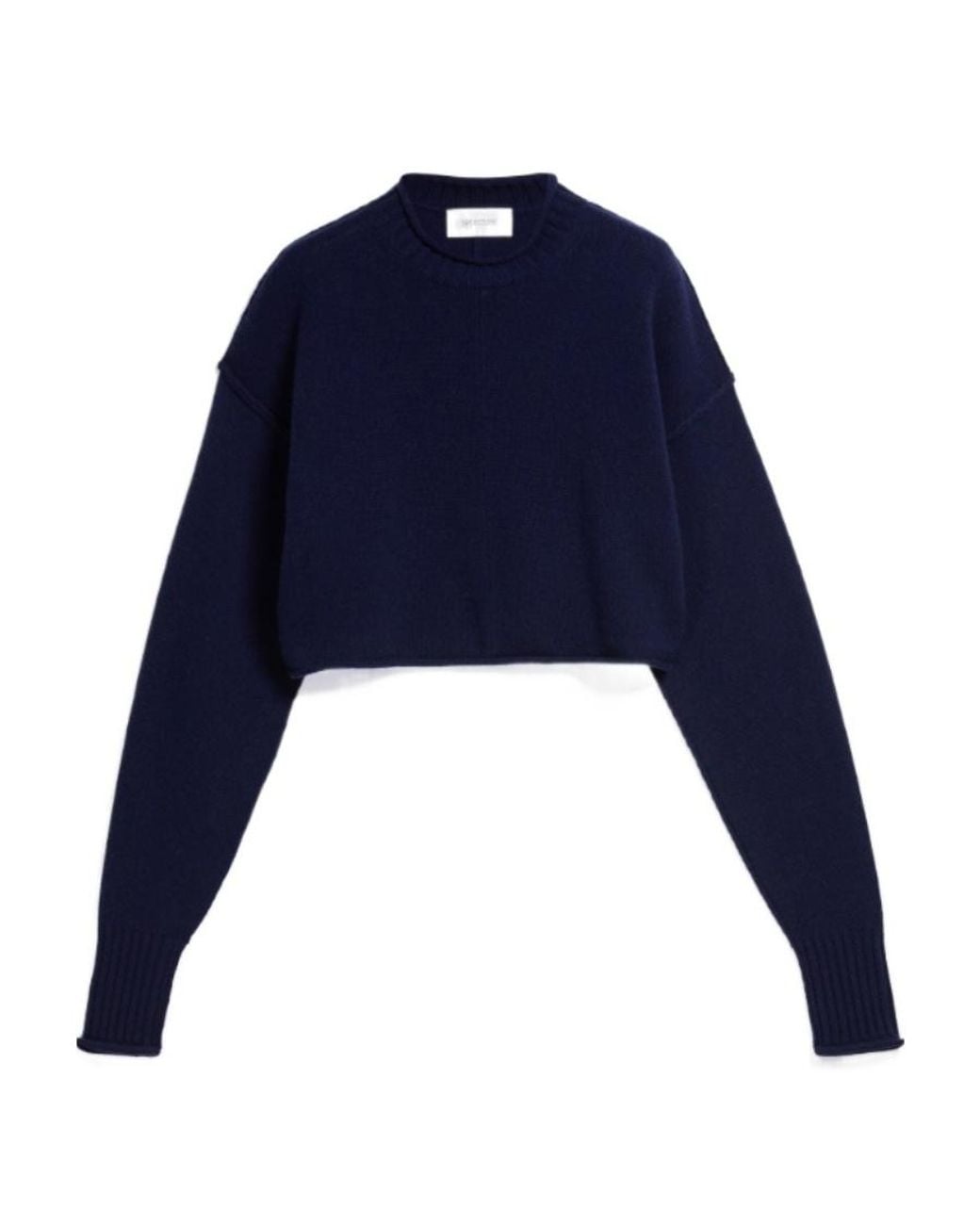 Sportmax Blue Crewneck Long-Sleeved Jumper