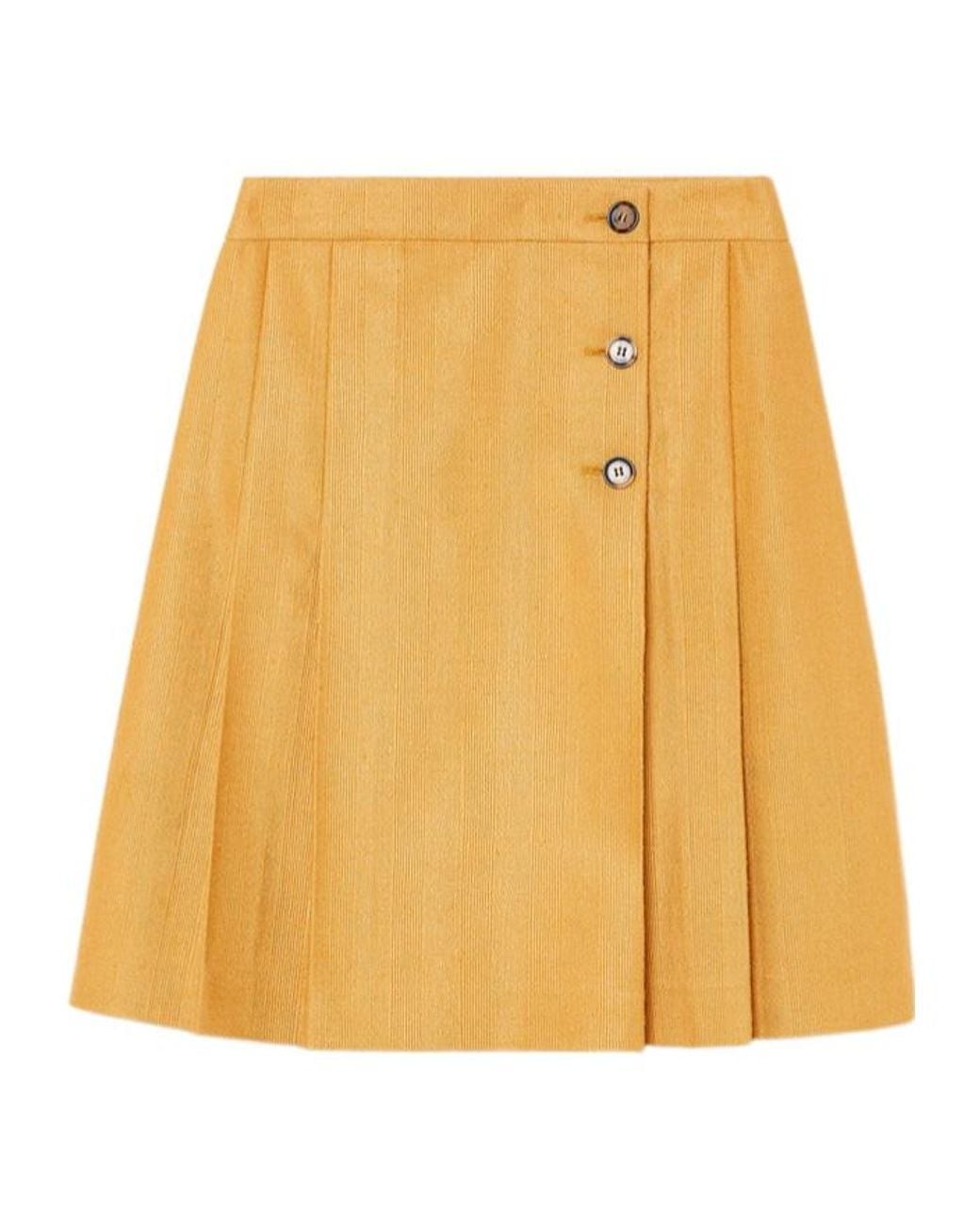 Loro Piana Yellow Aida Skirt