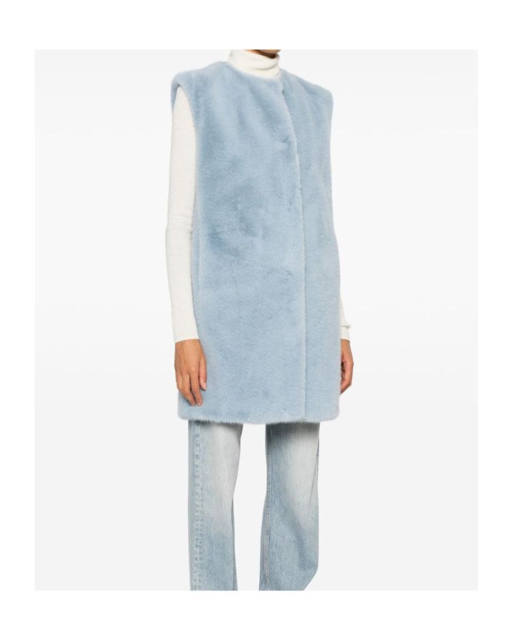 Herno Blue Concealed Fastened Gilet