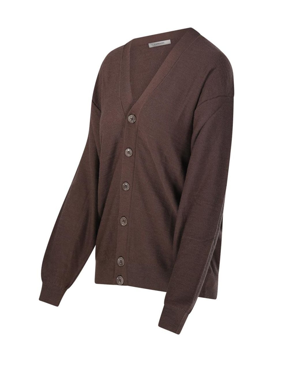 Lemaire Brown Long Sleeved Cardigan for men