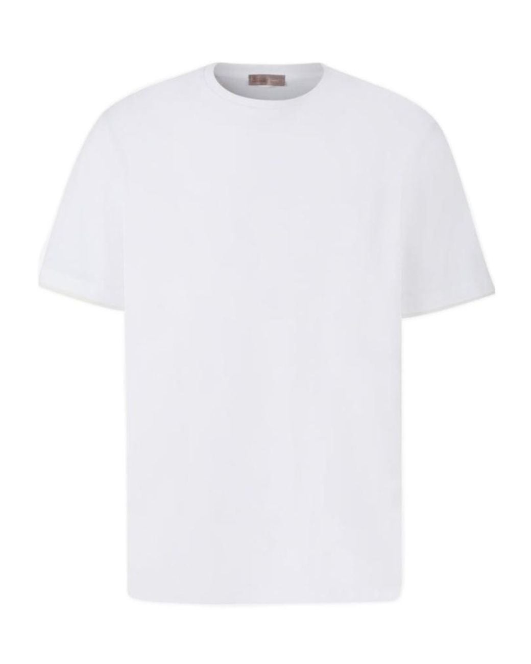 Herno White Short-Sleeved Crewneck T-Shirt for men