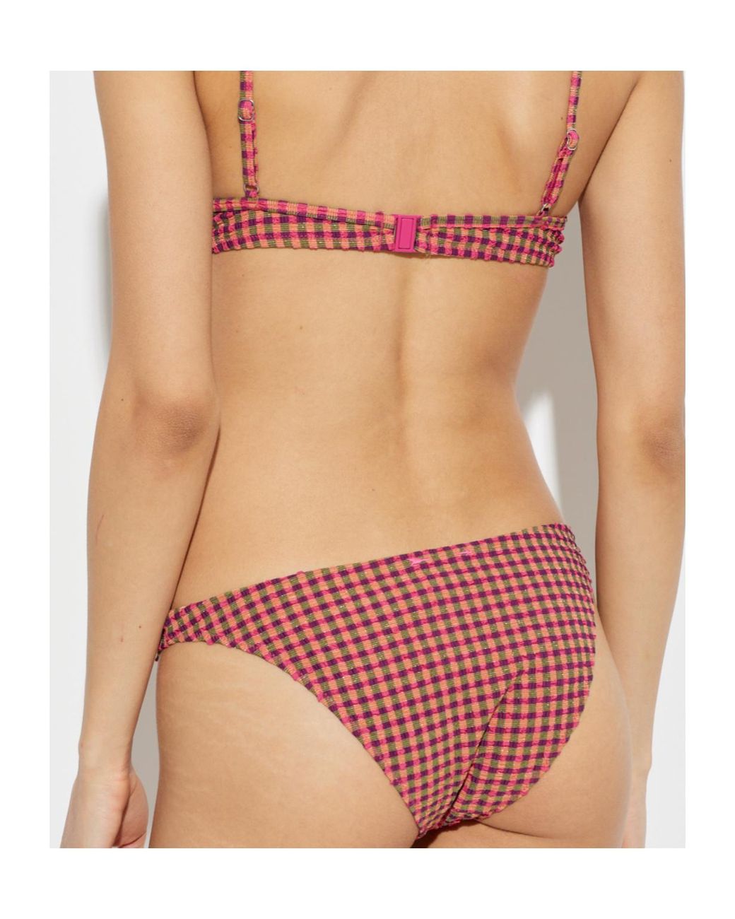 The Upside Aliki Christy Checkered-Pattern Bikini Bottoms