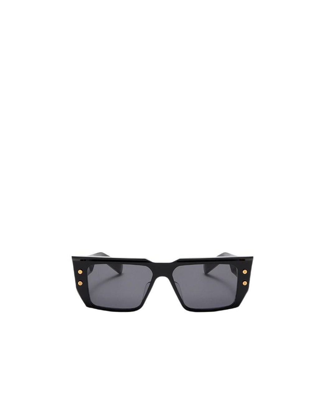 Balmain White Eyewear Rectangular Frame Sunglasses for men