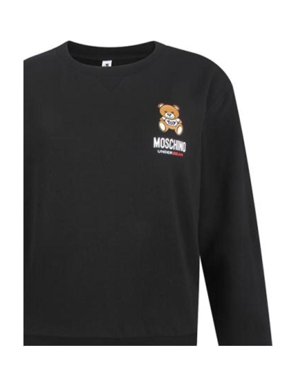 Moschino Black Under Bear Crewneck Sweatshirt