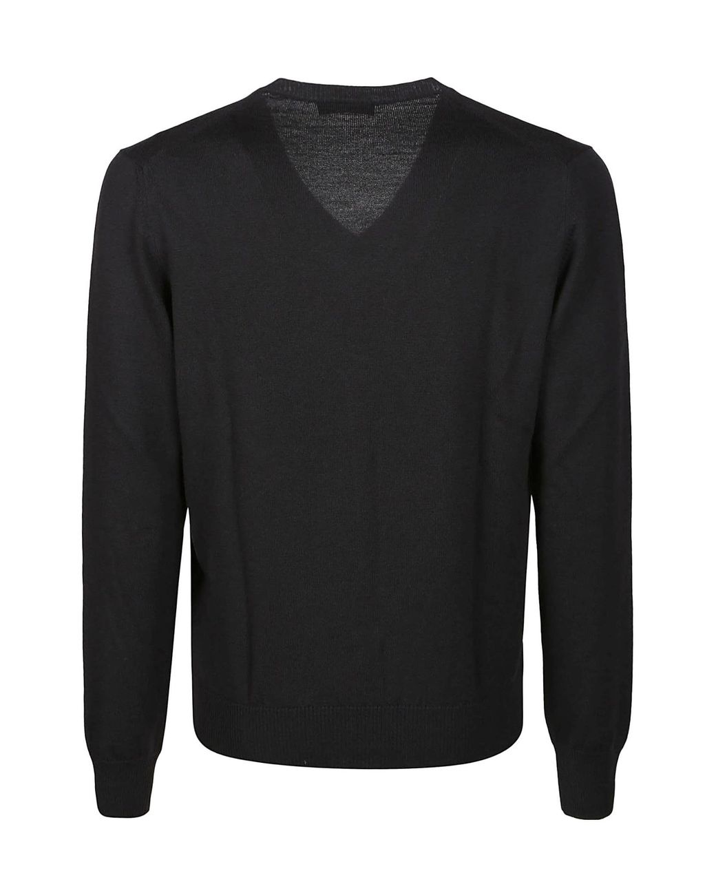 Fay Black V-Neck Sweater for men