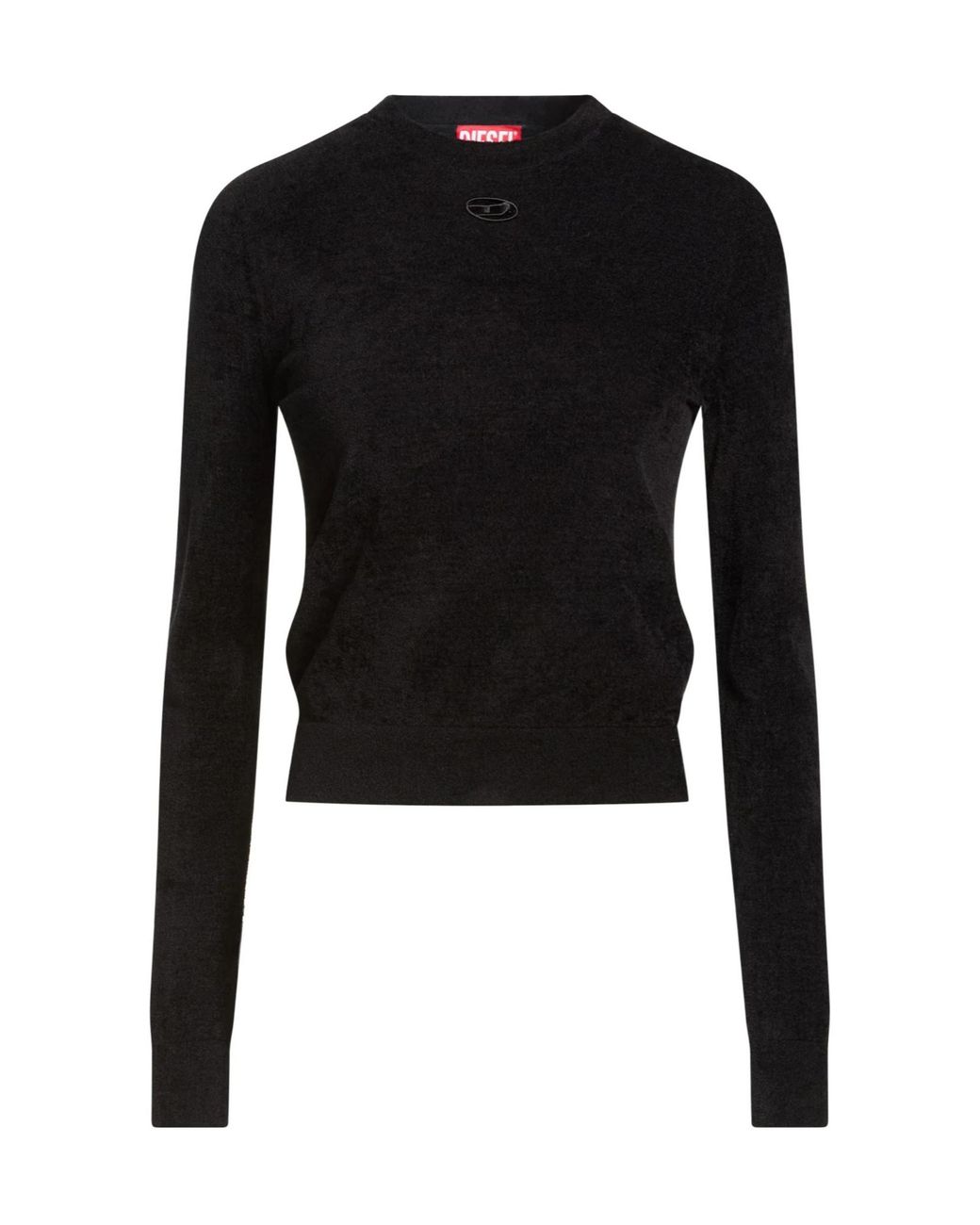 DIESEL Black Simple Color Knitted Sweater