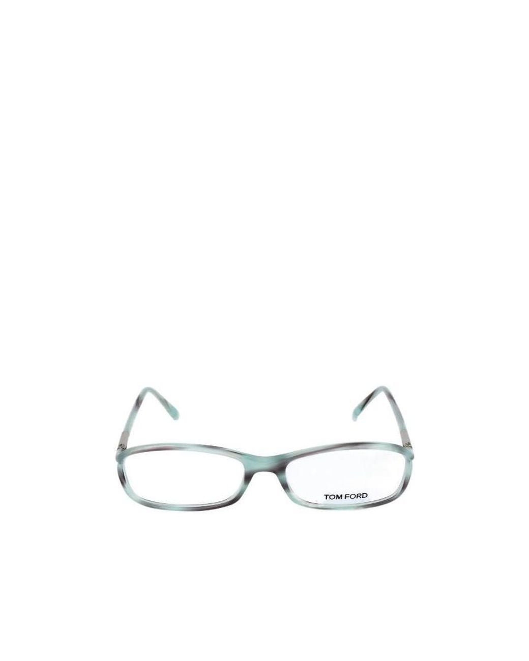 Tom Ford White Rectangular Plano Glasses