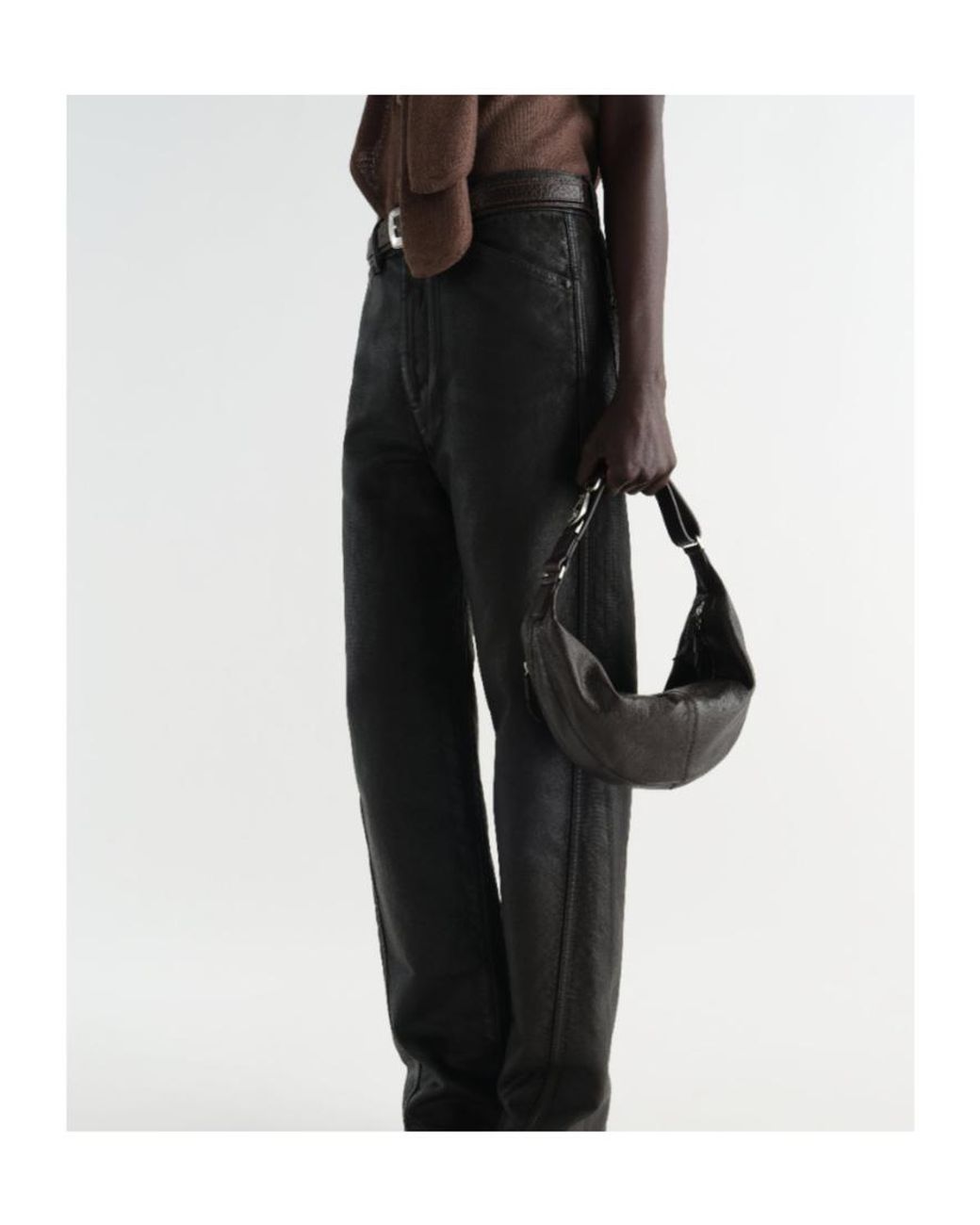 Lemaire Black Mini Quiver Clip Shoulder Bag