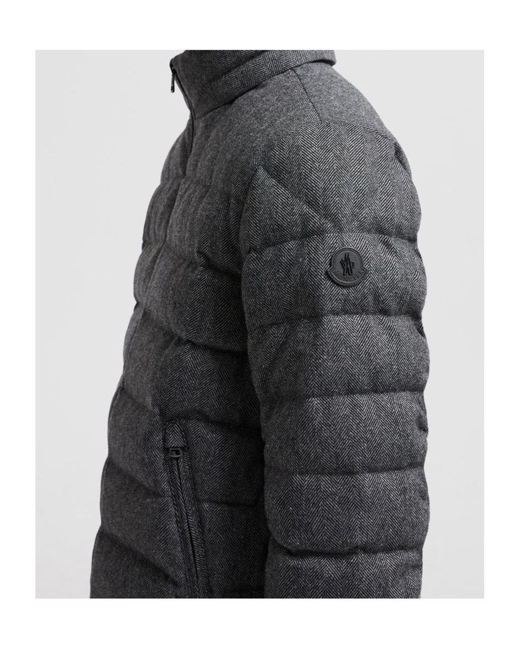 Moncler Black Arneb Zip-Up Short Padded Jacket for men