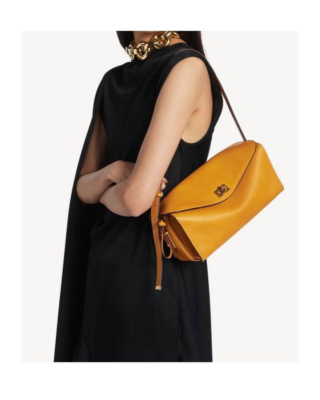 Balenciaga Metallic Le 7 Medium Shoulder Bag
