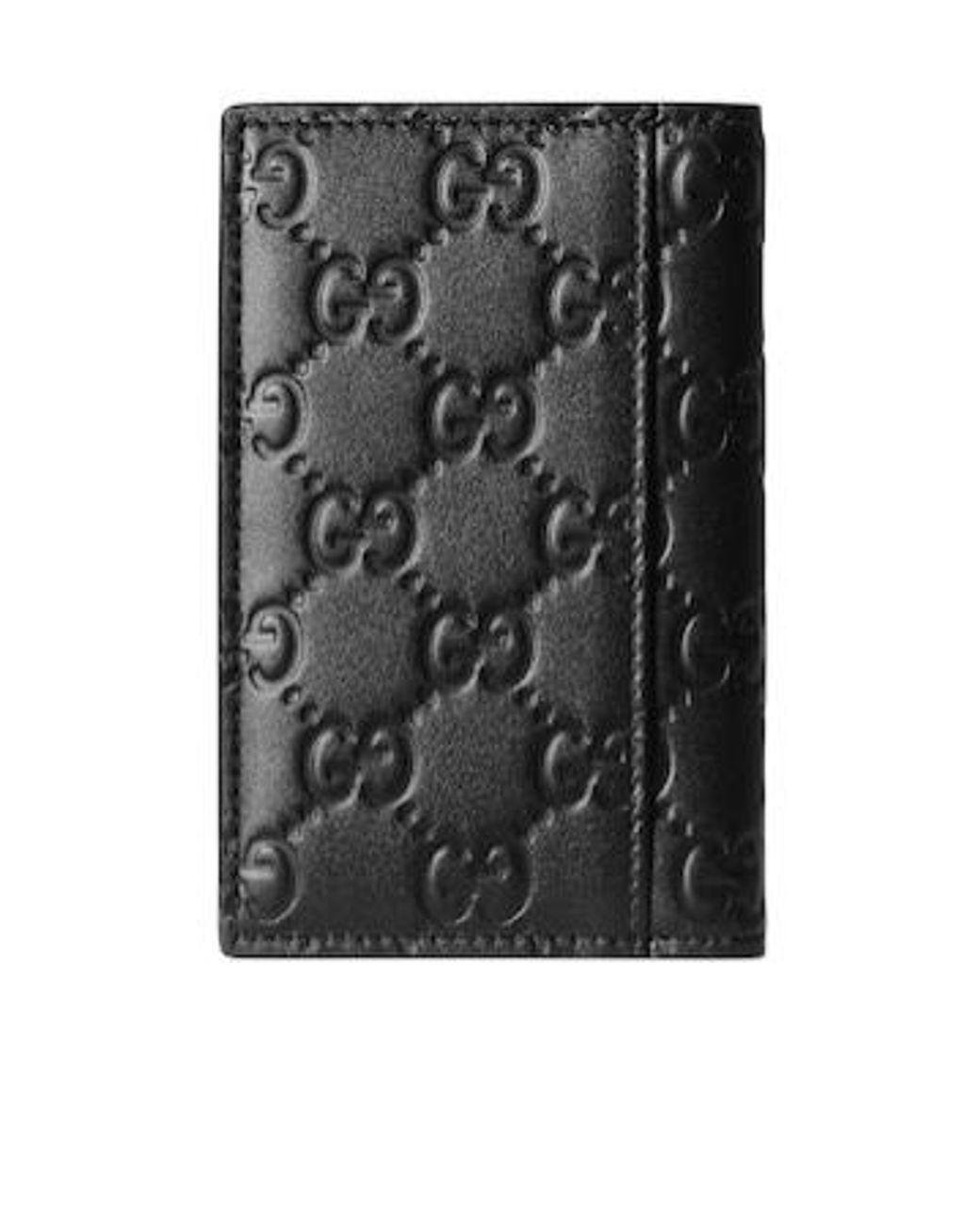 Gucci Black Gg Emblem Card Case for men