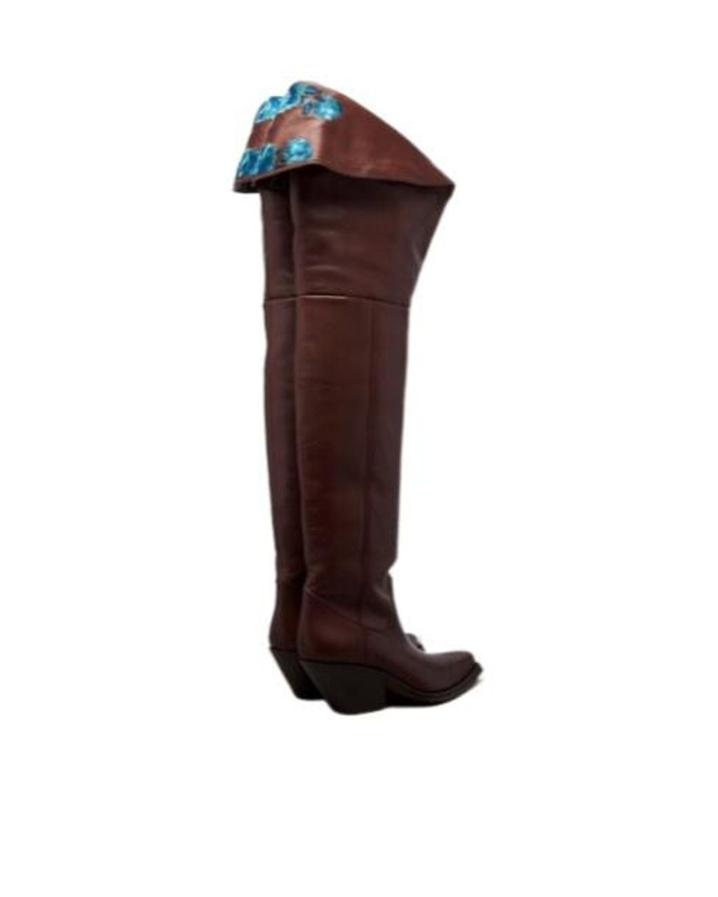 Chloé Brown Leather Over-The-Knee Boots