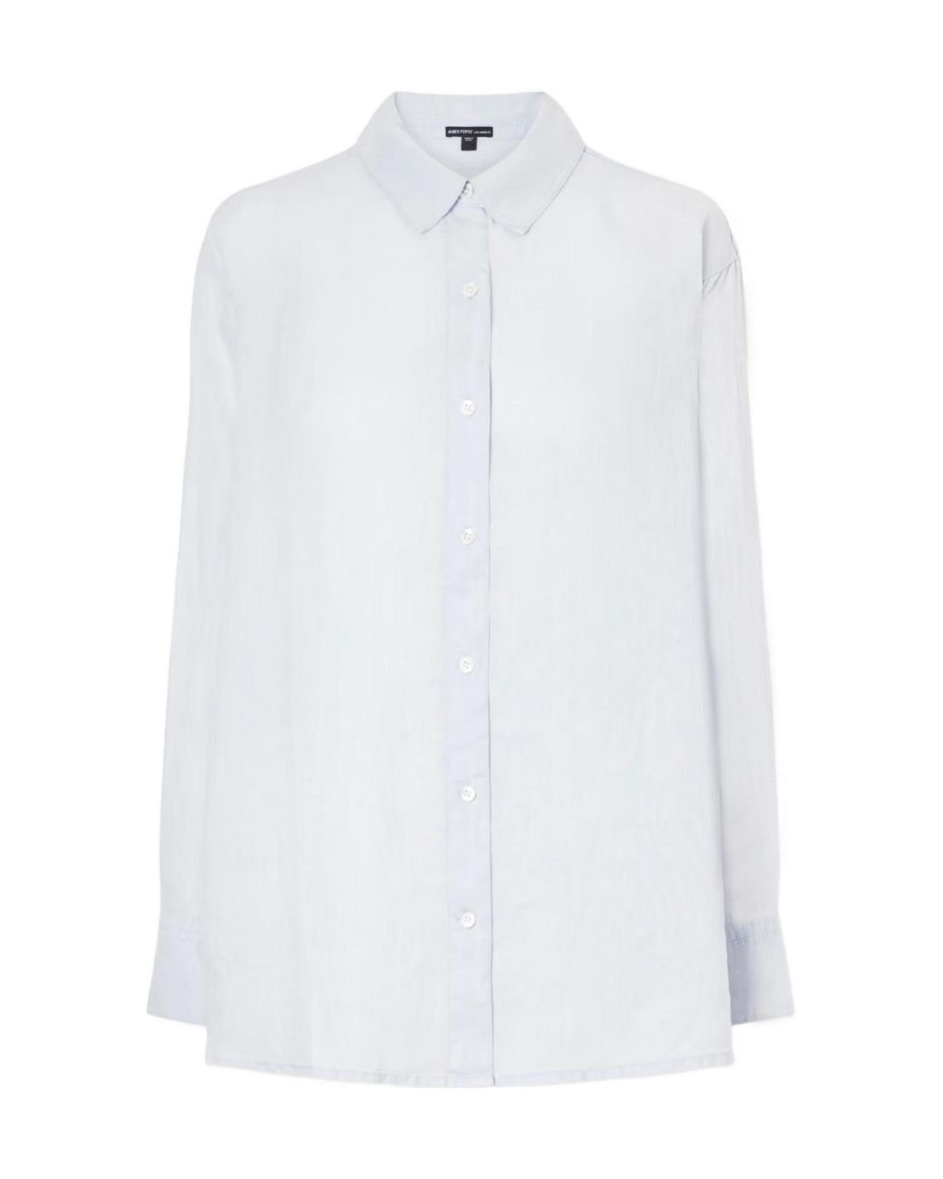 James Perse White Linen-Canvas Shirt