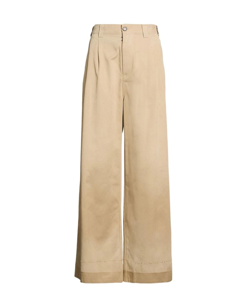 Maison Margiela Natural Loose-Fitting Trousers