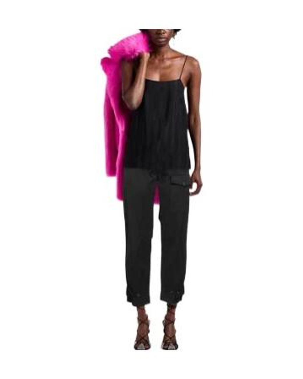 Rag & Bone Black Plain Colour Trousers