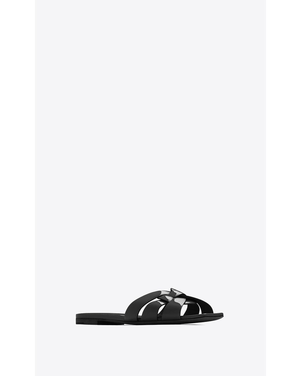 Saint Laurent Black Tribute Slip-On Mules