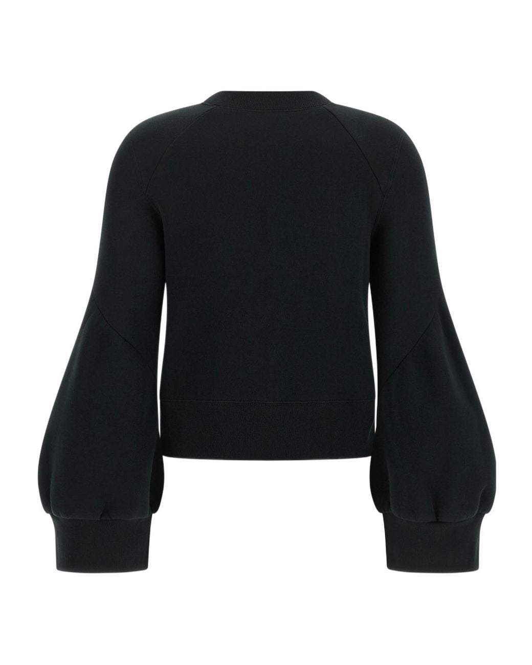 Sacai Black Long Sleeve Crewneck Jumper