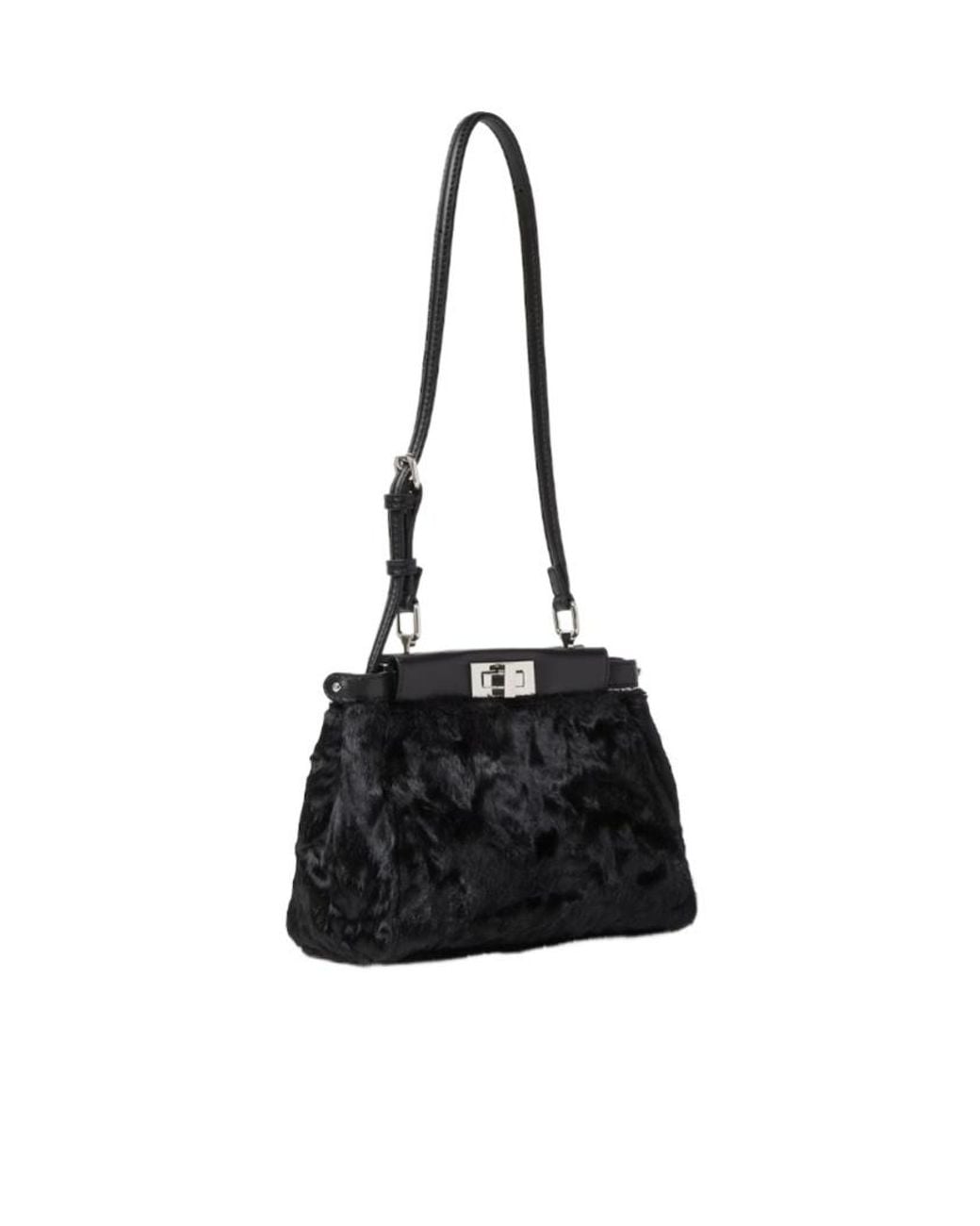 Fendi Black My Peekaboo Xs Shoulder Bag