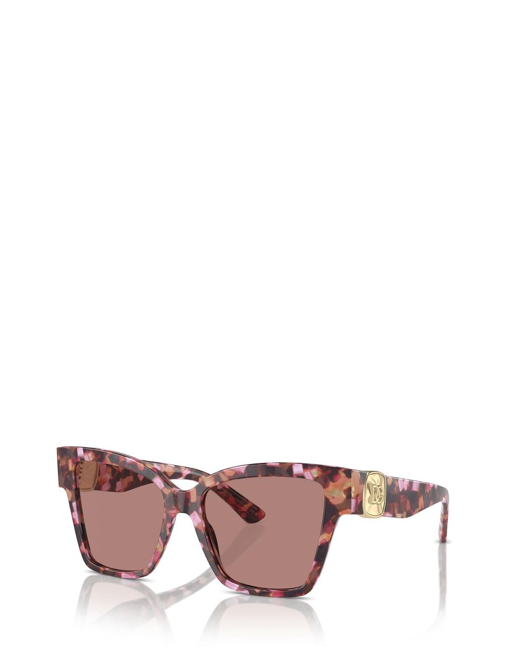 Dolce & Gabbana Pink Eyewear Butterfly Frame Sunglasses
