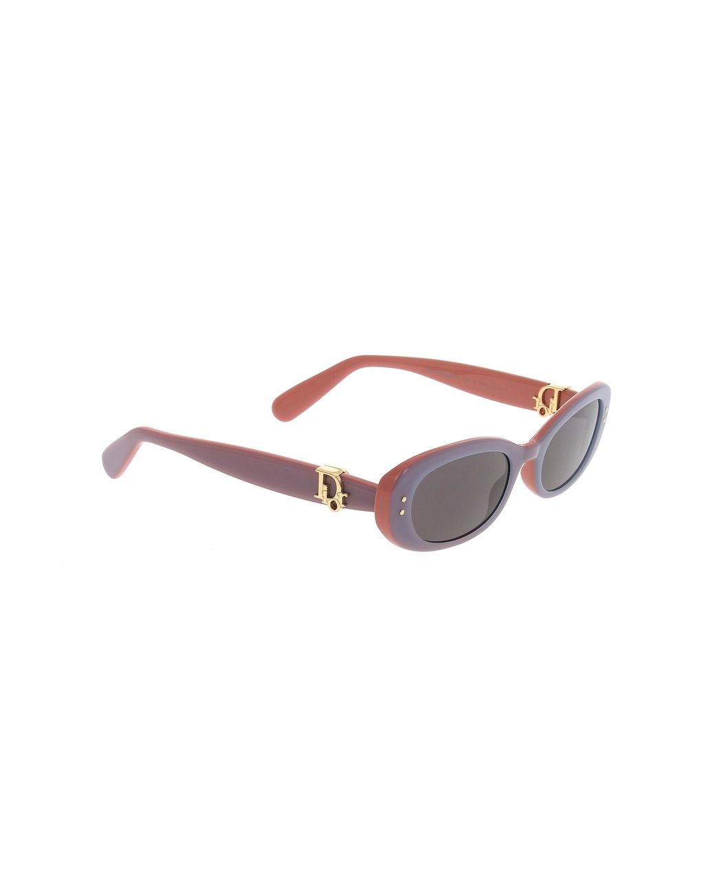Dior White Eyewear Oval Frame Sunglasses