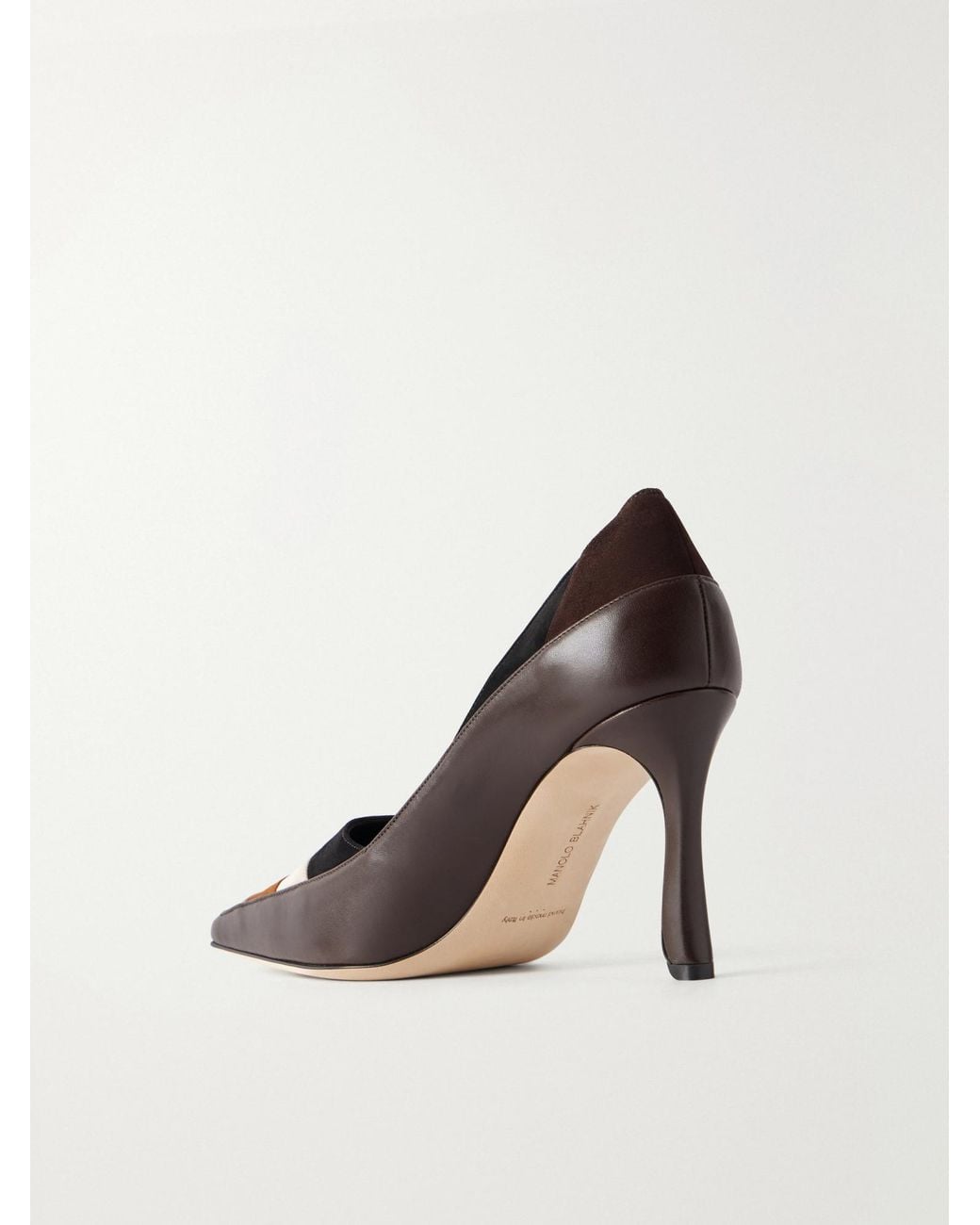 Manolo Blahnik Multicolor Color-Block High Heels