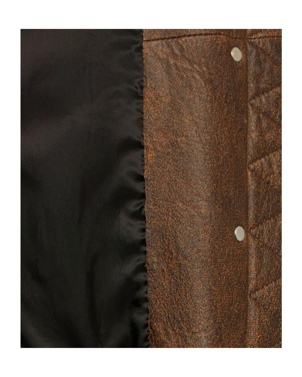 Khaite Brown Sandor Leather Bomber Jacket