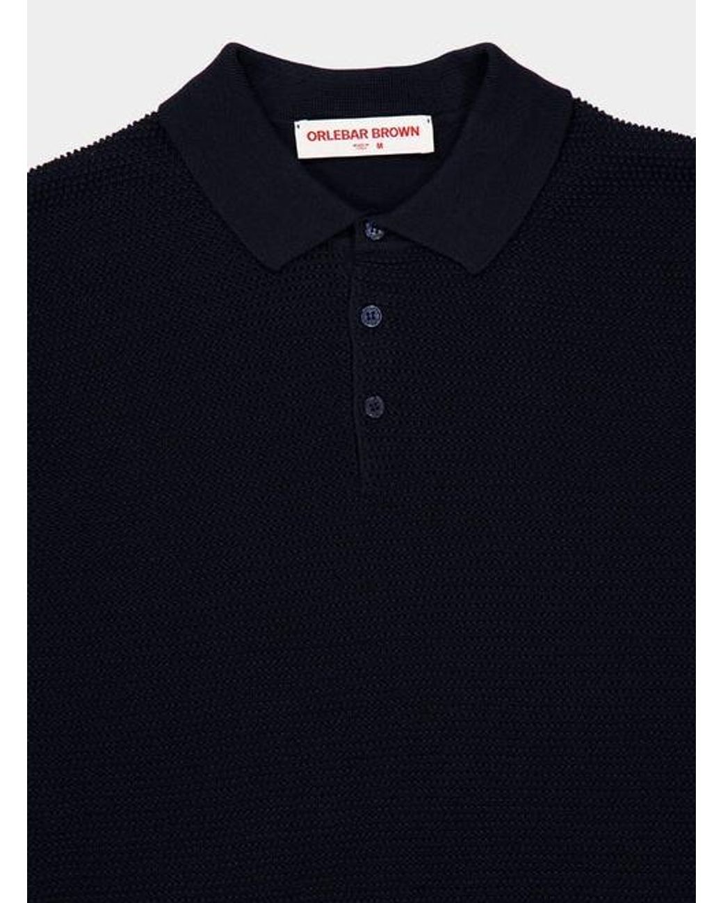 Orlebar Brown Blue Short-Sleeved Polo Shirt for men