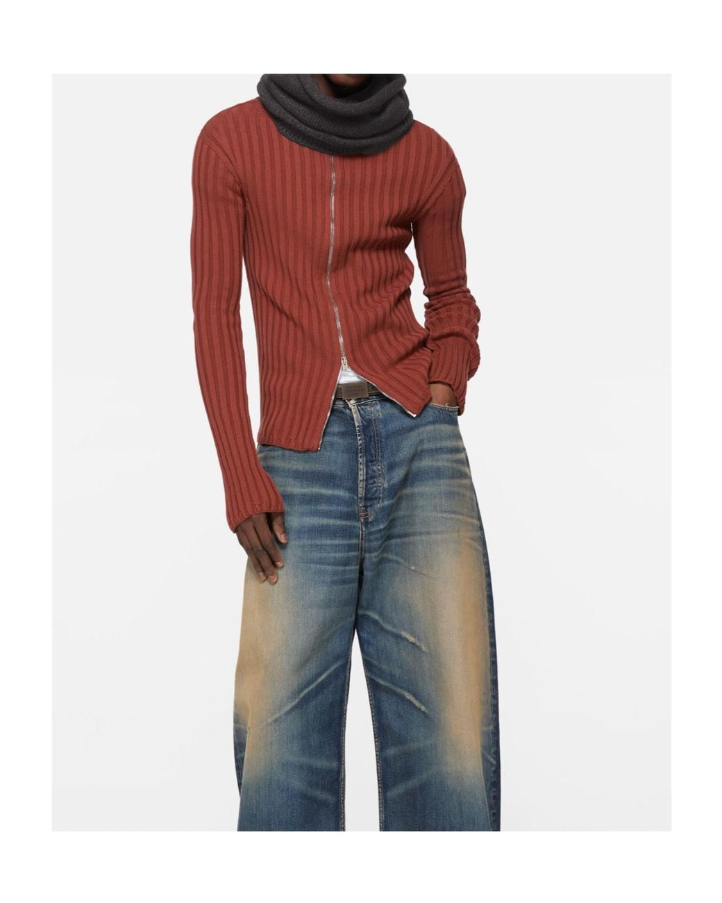 Acne Black C80232 Neck Warmer