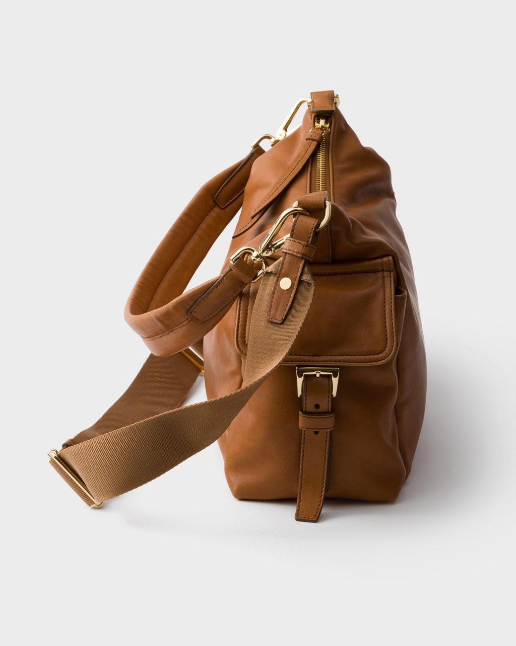 Prada Brown Explore Large Nappa Leather Bag