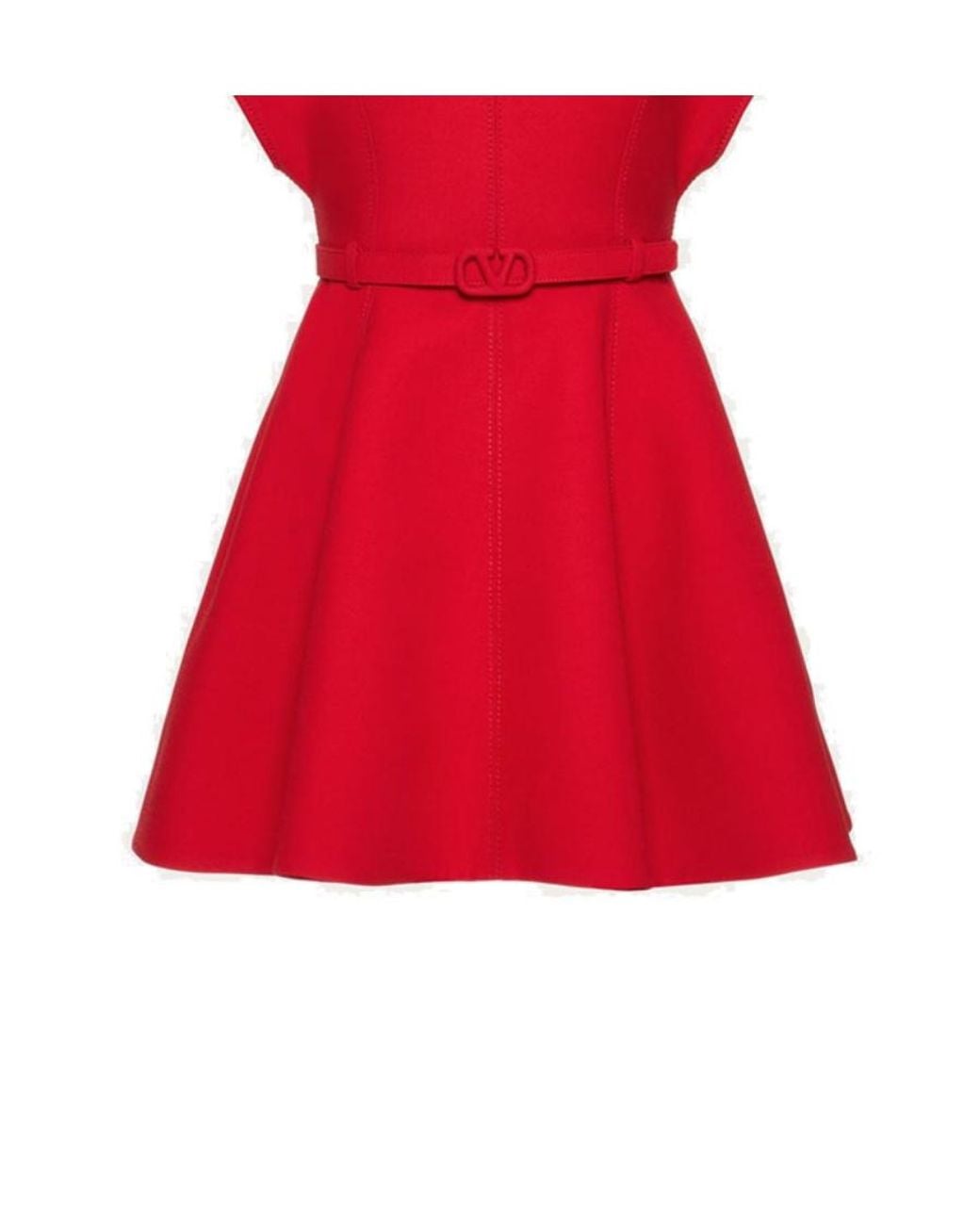 Valentino Flared Belted Dress