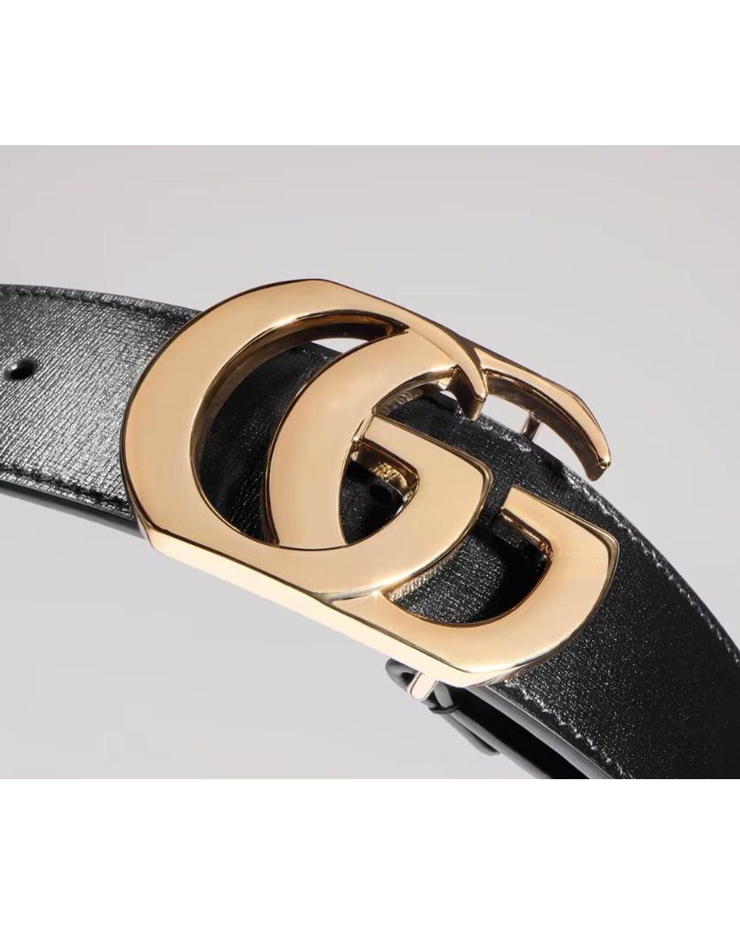 Gucci Black Cut Gg Marmont Belt for men