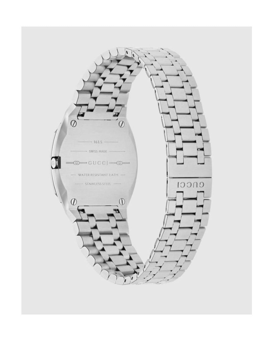 Gucci Gray 25H Watch, 30Mm