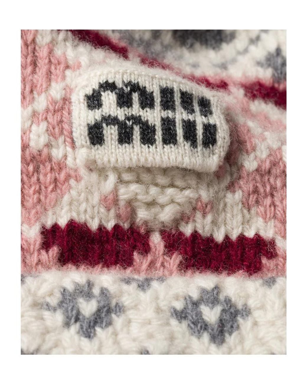 Miu Miu White Wool And Cashmere Visor Hat