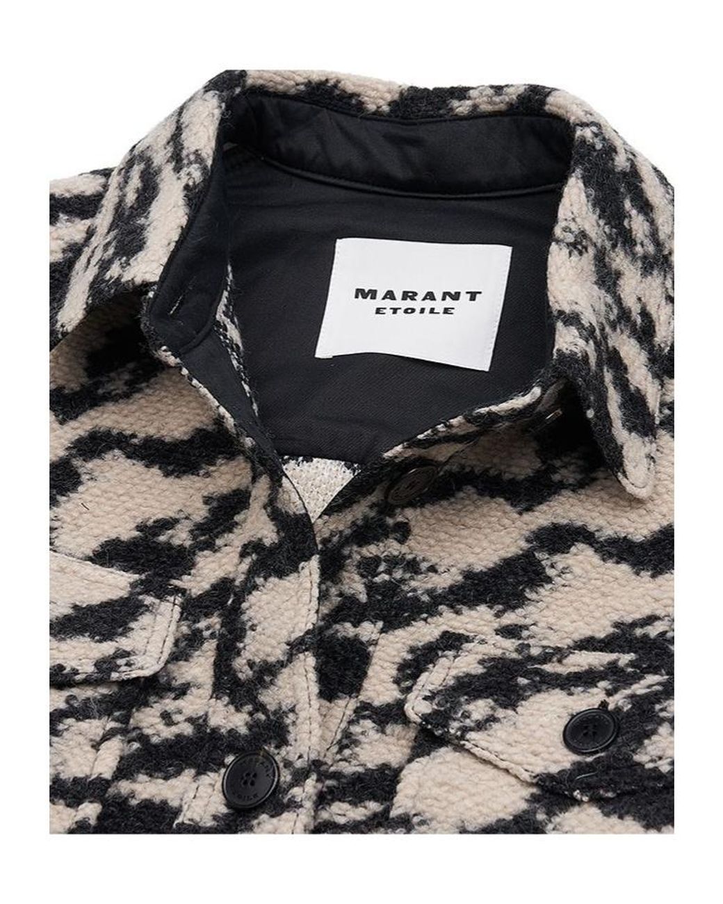 Isabel Marant Black Isabel Marant Étoile Harveli Button-Up Overshirt