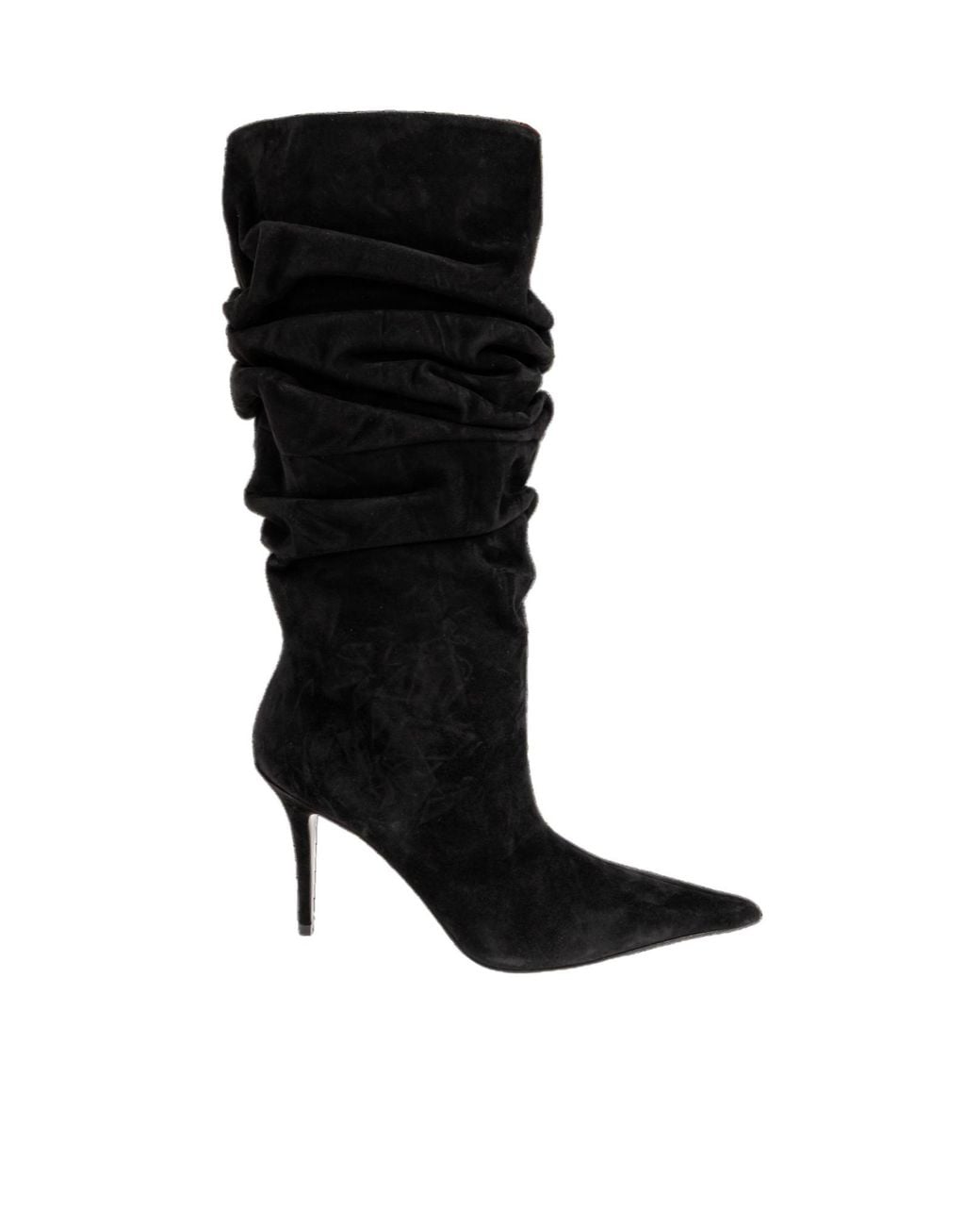 AMINA MUADDI Black Anok High-Heeled Tall Boots
