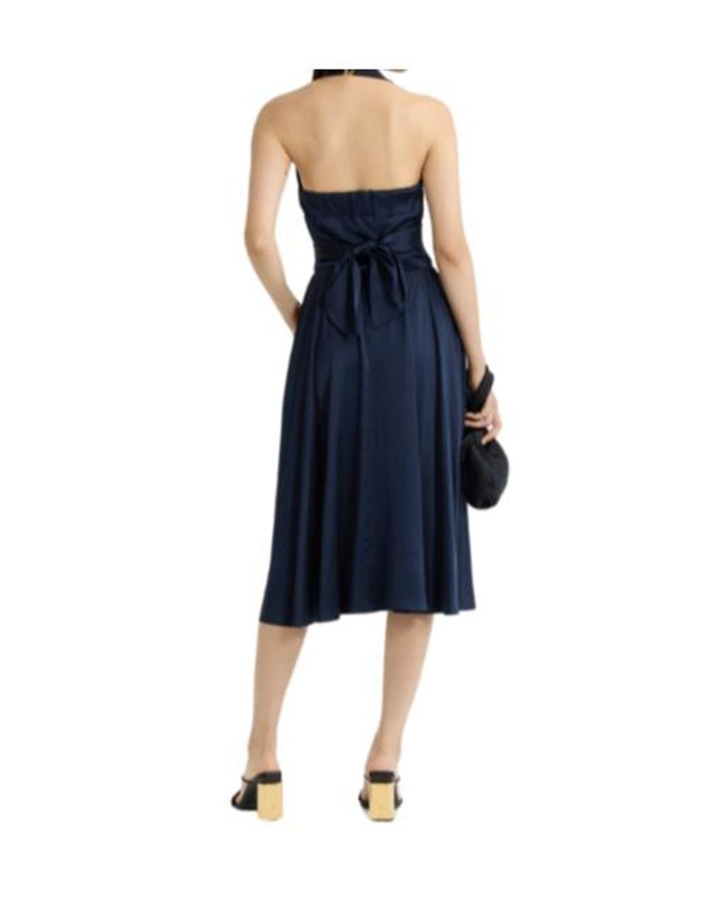 Patou Blue Pleated Midi Dress