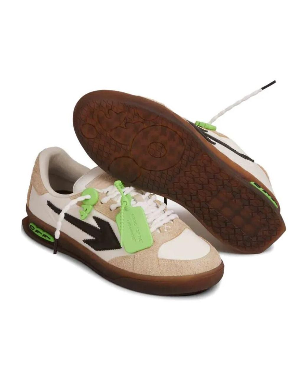 Off-White c/o Virgil Abloh Green End Of Play Low-Top Sneakers for men