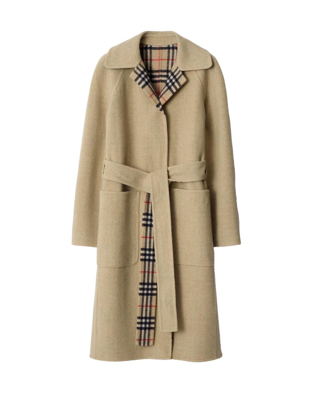 Burberry Natural Reversible Belted Coat