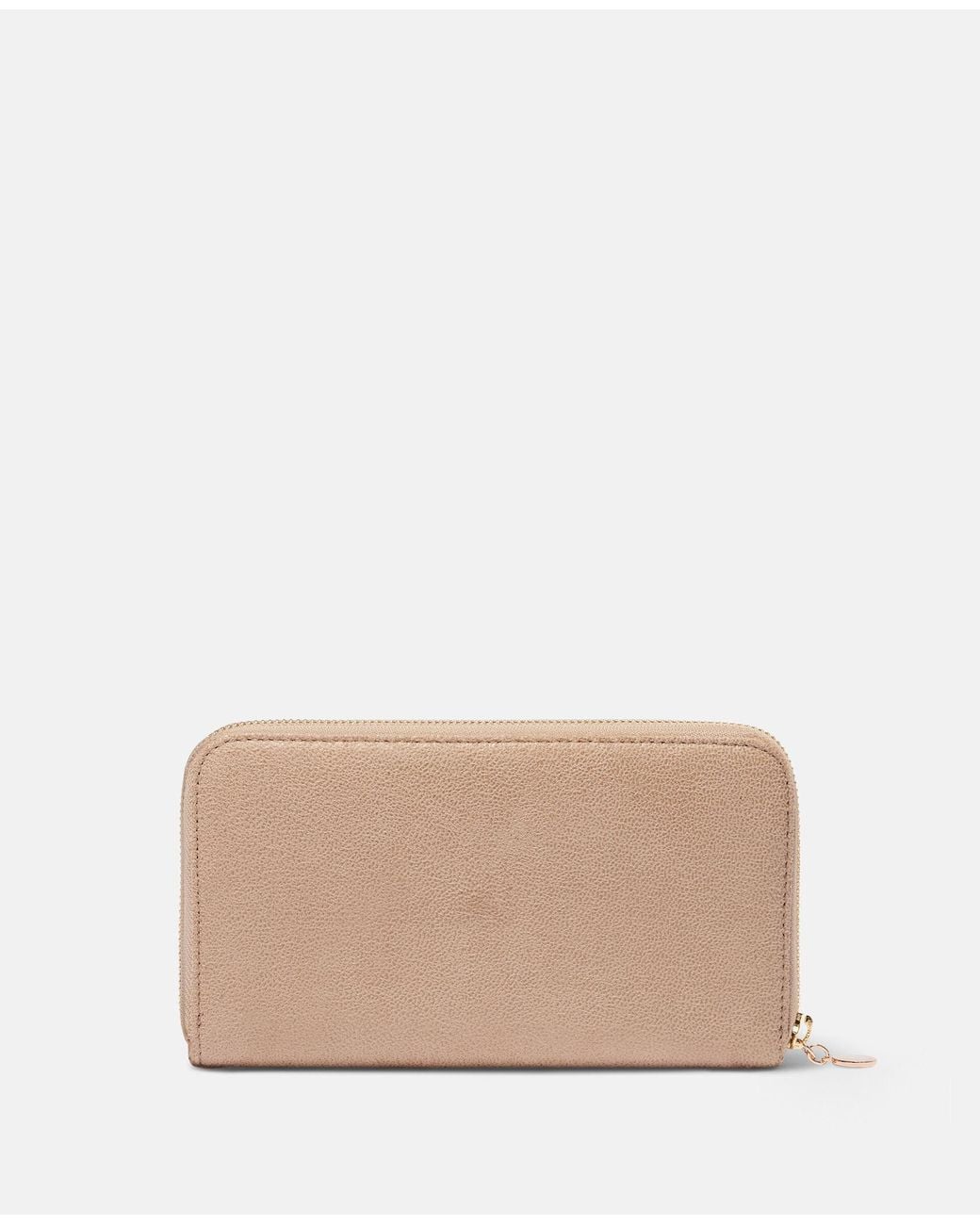 Stella McCartney Natural Falabella Zipped Continental Wallet