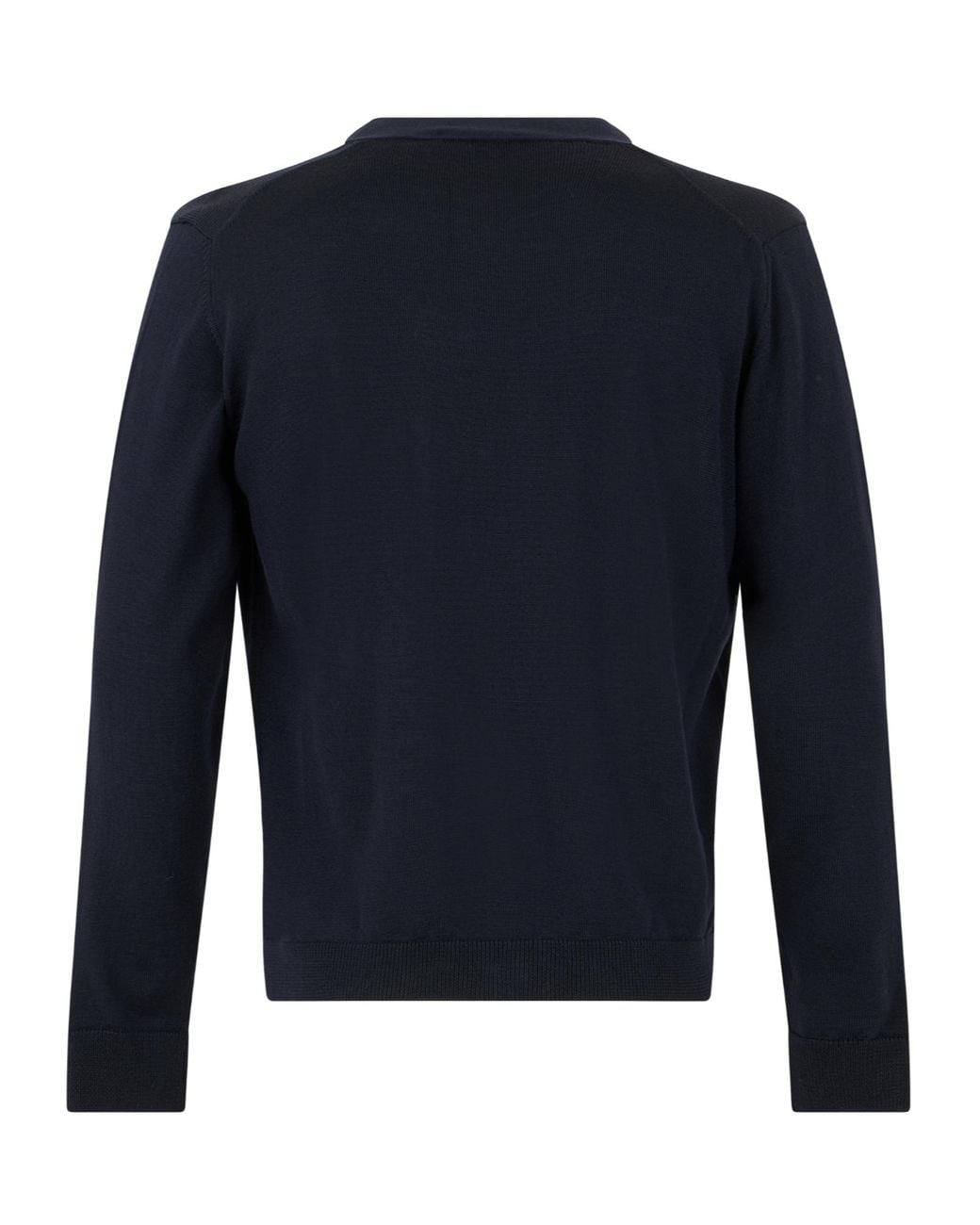 Roberto Collina Blue Buttoned V-Neck Cardigan for men