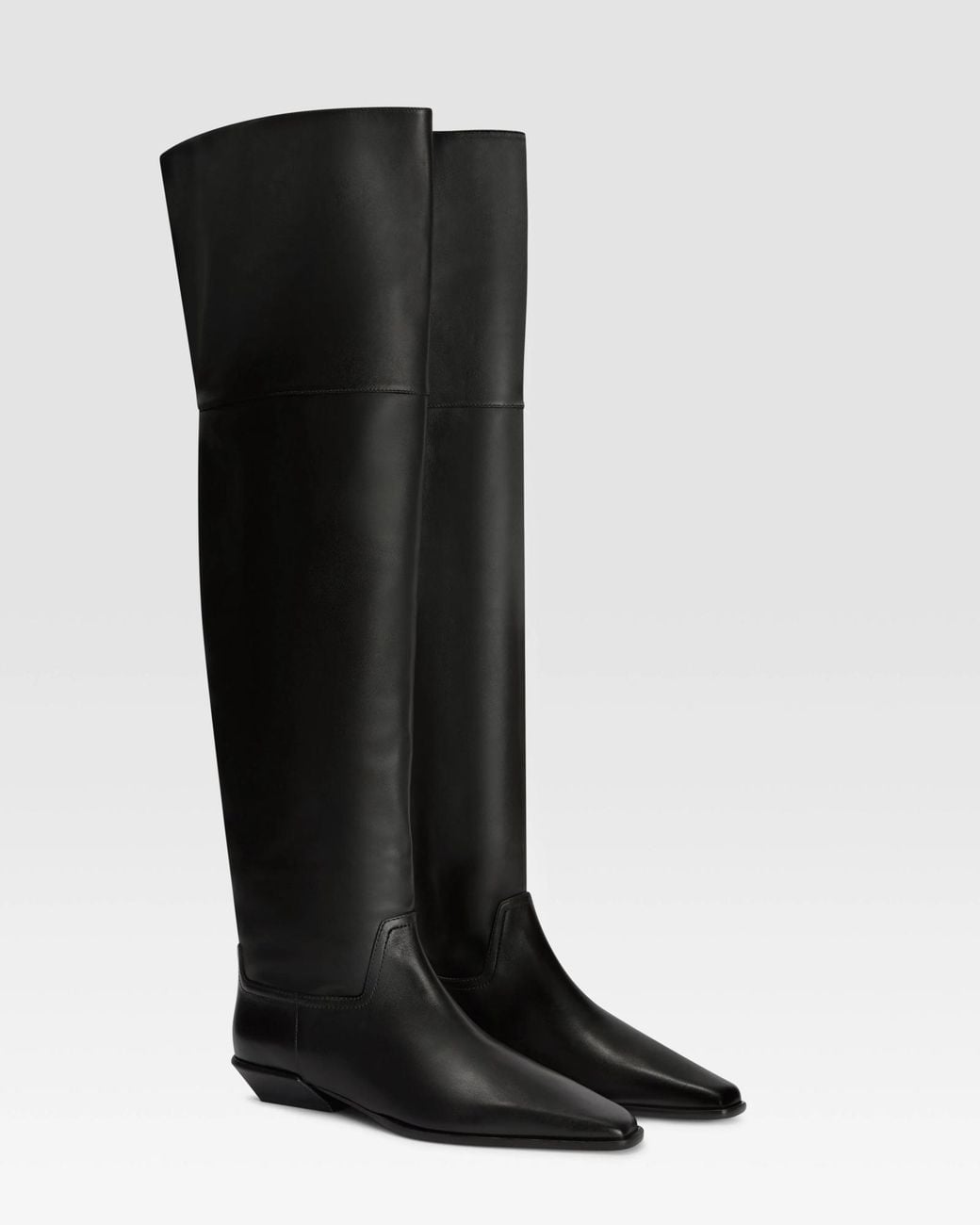 Paris Texas Black Bettina Square-Toe Boots