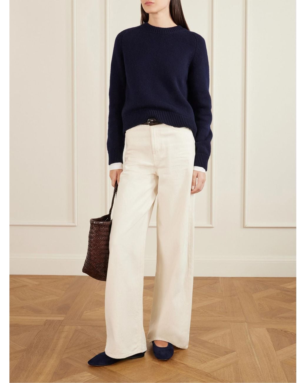 Le Monde Beryl Blue Simple Loafers