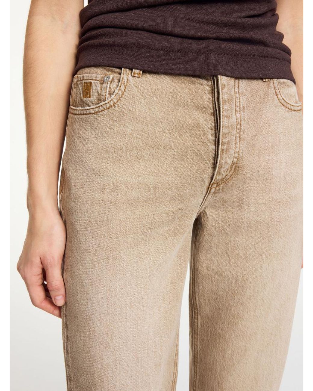 By Malene Birger Natural Chicago Straight-Leg Jeans