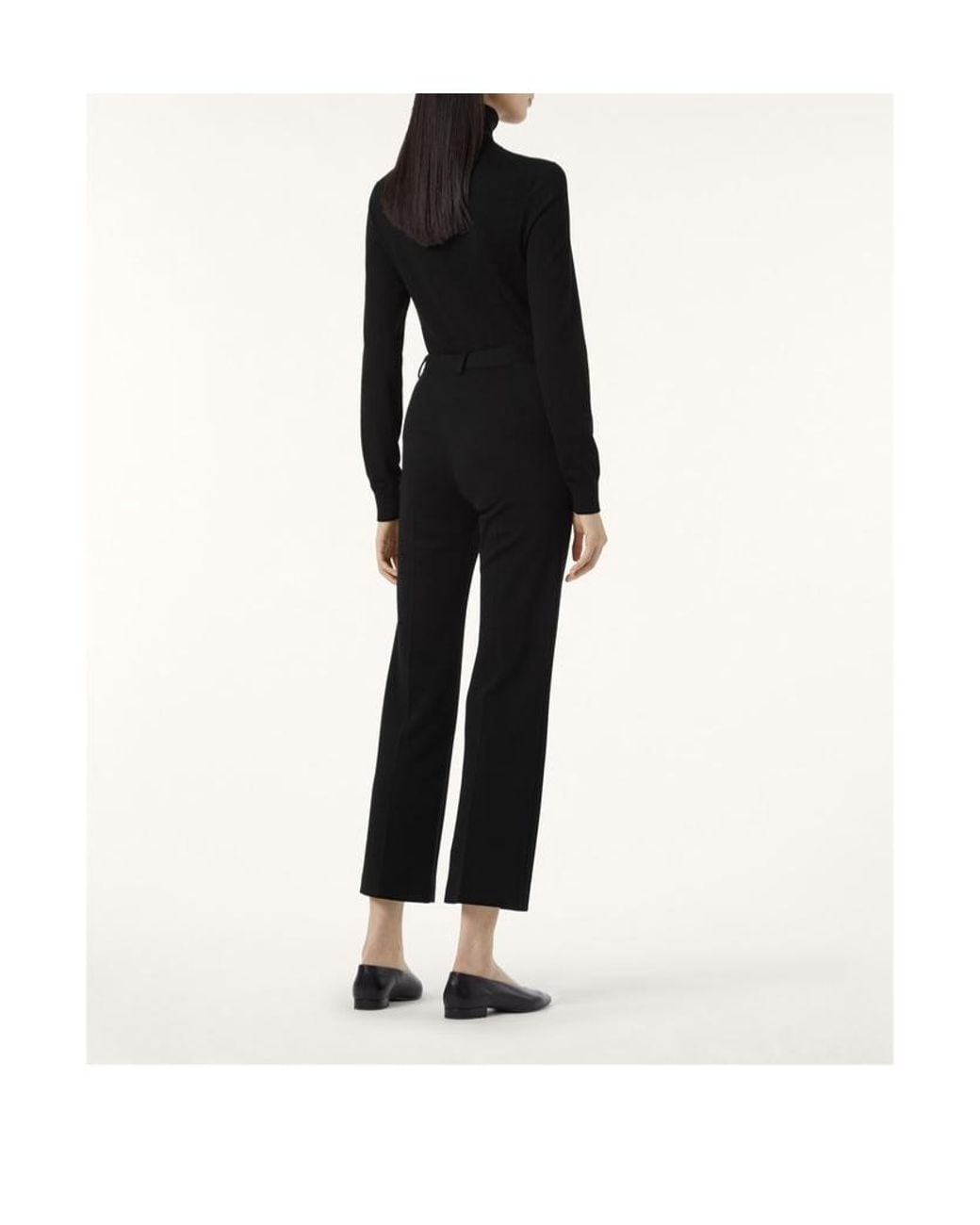 Loro Piana Black Turtleneck Knit Top